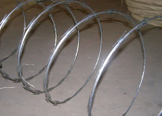 Anti Climb Barbed Wire Razor Barbed Wire Electrostatic Powder Spraying