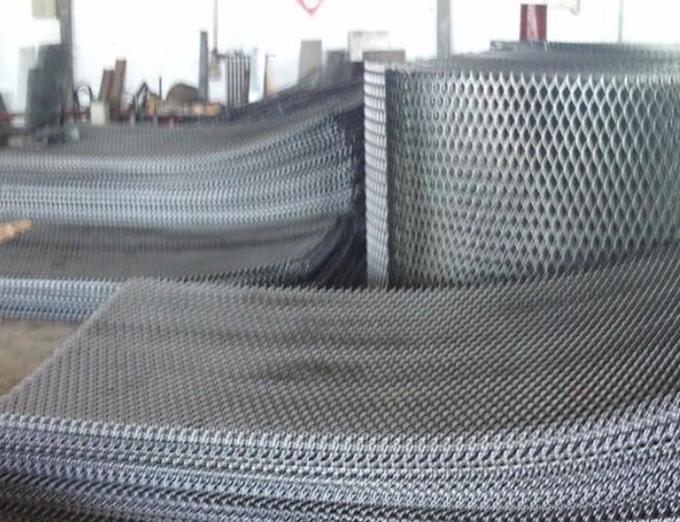 Acid Resistant 316SS Expanded Mesh Sheets LWM 4.5mm 200mm Stretch Plate