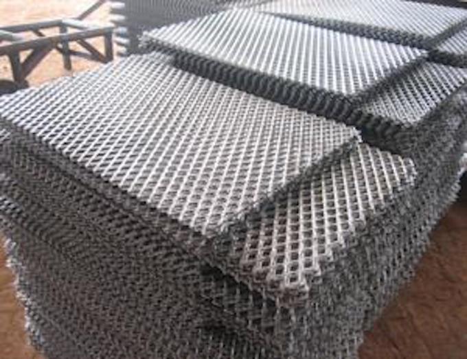 Acid Resistant 316SS Expanded Mesh Sheets LWM 4.5mm 200mm Stretch Plate